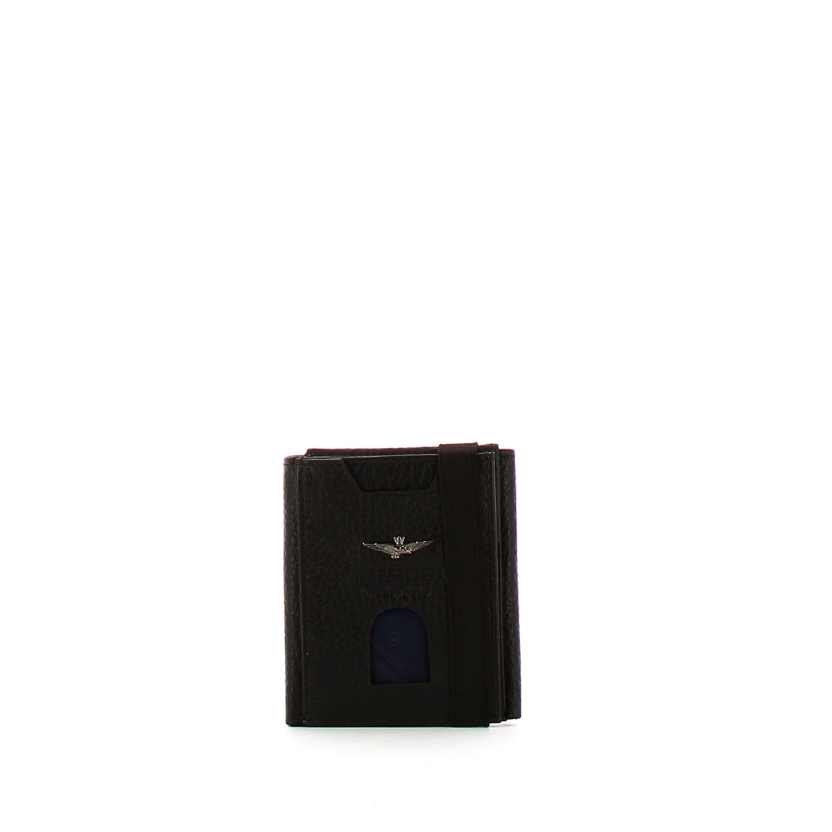 Aeronautica Militare - Portafoglio tascabile con porta carte - AM185 - NERO