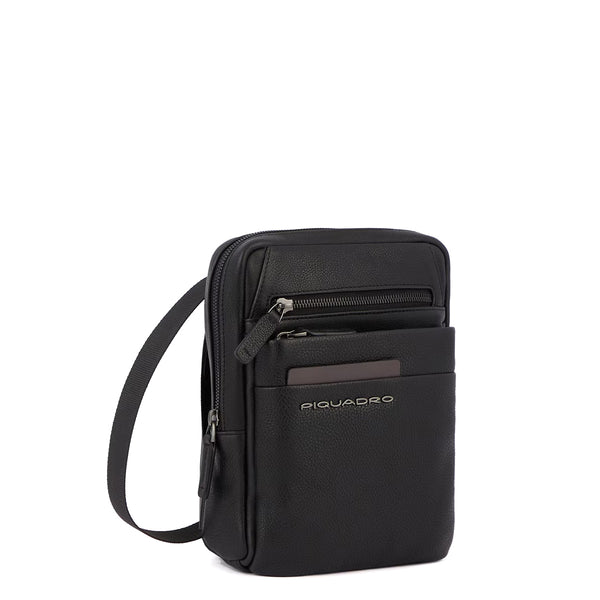 Piquadro - Paavo Crossbody bag with iPad��mini sleeve and RFID - CA3084S122 - NERO