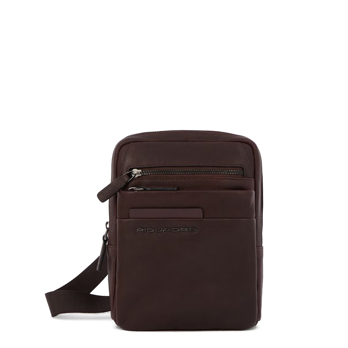 Piquadro - Paavo Crossbody bag with iPad��mini sleeve and RFID - CA3084S122 - TESTA/MORO