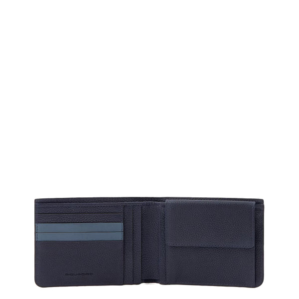 Piquadro - Portafoglio RFID con portamonete Paavo - PU257S122R - BLU