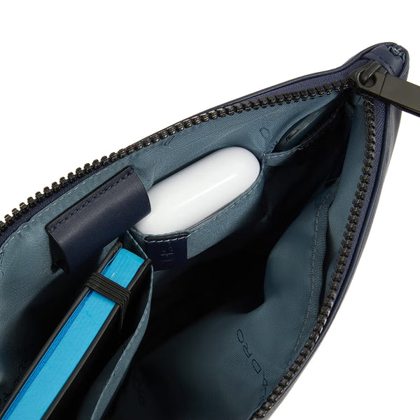 Piquadro - Portafoglio RFID con portamonete Finn - PU257S123R - NERO