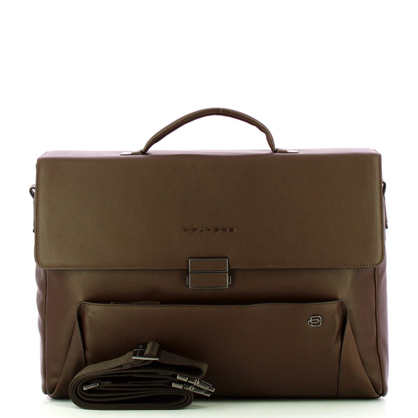 Piquadro - Cartella porta PC con patta Pan 15.0 - OUTCA4254S94 - TESTA/DI/MORO