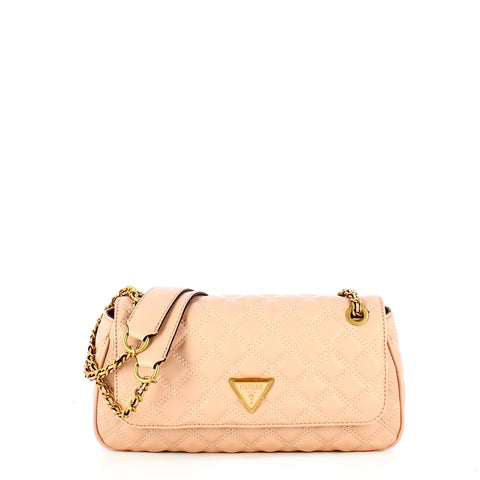 Guess - borsa a spalla giully trapuntata apricot cream - hwqa874 | Italystation.com - Shop Now at italystation.com