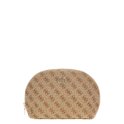 Guess - beauty case logato brown - pw1584p3370 - brown | Italystation.com - Shop Now at italystation.com