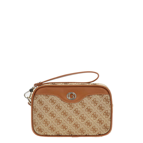 Guess - beauty case small logato brown - pw1588p3352 - brown | Italystation.com - Shop Now at italystation.com