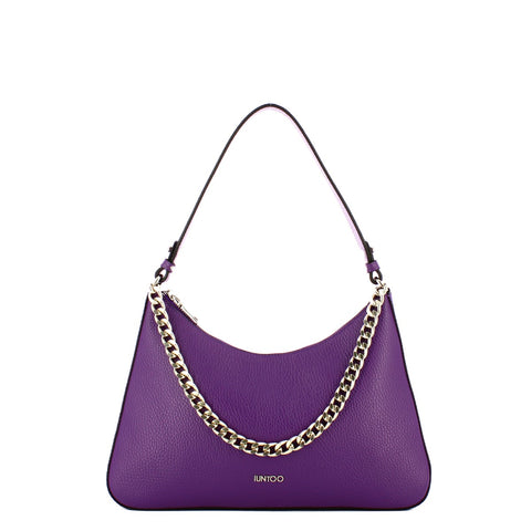 Iuntoo - borsa a spalla grande eleganza viola - 168083 - viola | Italystation.com - Shop Now at italystation.com