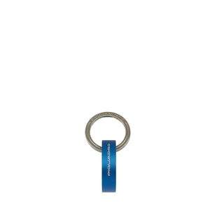 Piquadro - Portachiavi Rotondo in metallo Blue Square - PC6261B2 - BLU