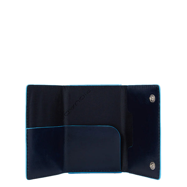 Piquadro - Porta carte di credito con Sliding System RFID Blue Square - PP4891B2BLR - BLU2