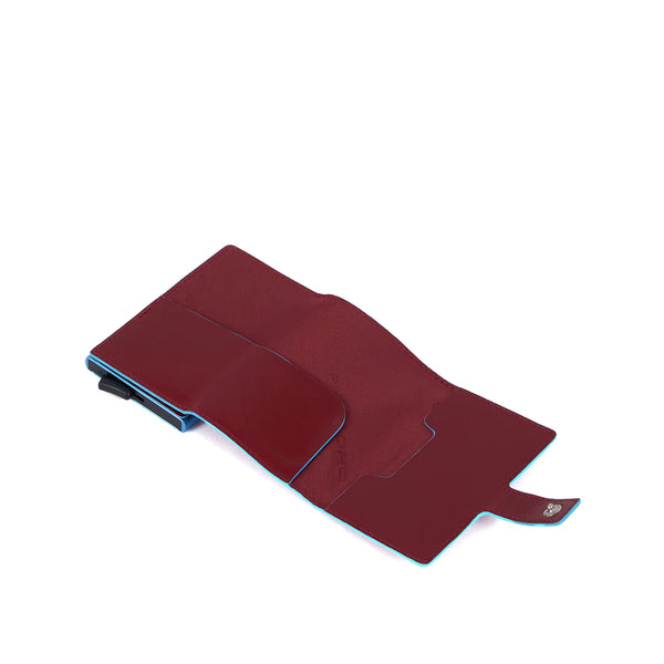 Piquadro - Porta carte di credito con Sliding System RFID Blue Square - PP5649B2BLR - ROSSO