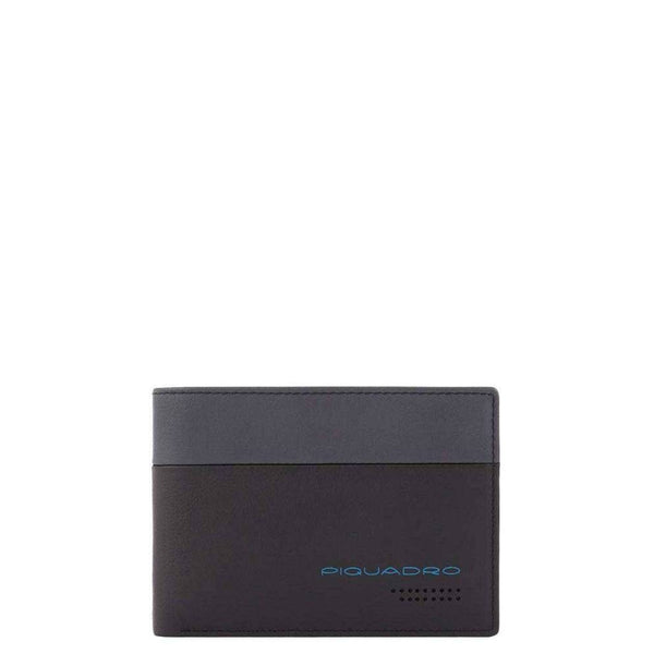 Piquadro - Portafoglio RFID con portamonete Urban - PU1392UB00R - NERO/GRIGIO