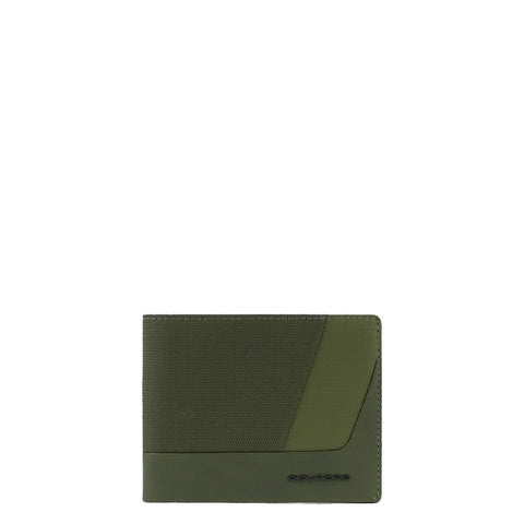 Piquadro - Portafoglio con portamonete con zip RFID Wallaby - PU4823W120R - VERDE
