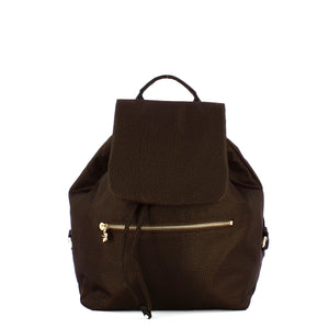 Borbonese - Zaino Medium in Nylon Riciclato Testa Moro Nero - 934486I15 - TESTA/MORO/NERO