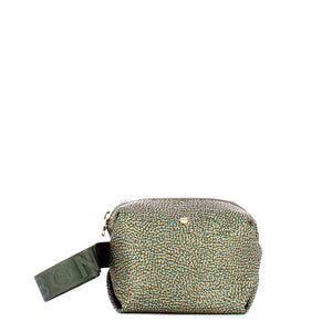 Borbonese - Clay Gray Beauty Case made of Recycled Nylon - 932025I15 - CLAY/GREY