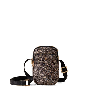 Borbonese - Mini Crossbody Bag OP Naturale Nero - 932032I15 - OP/NATURALE/NERO