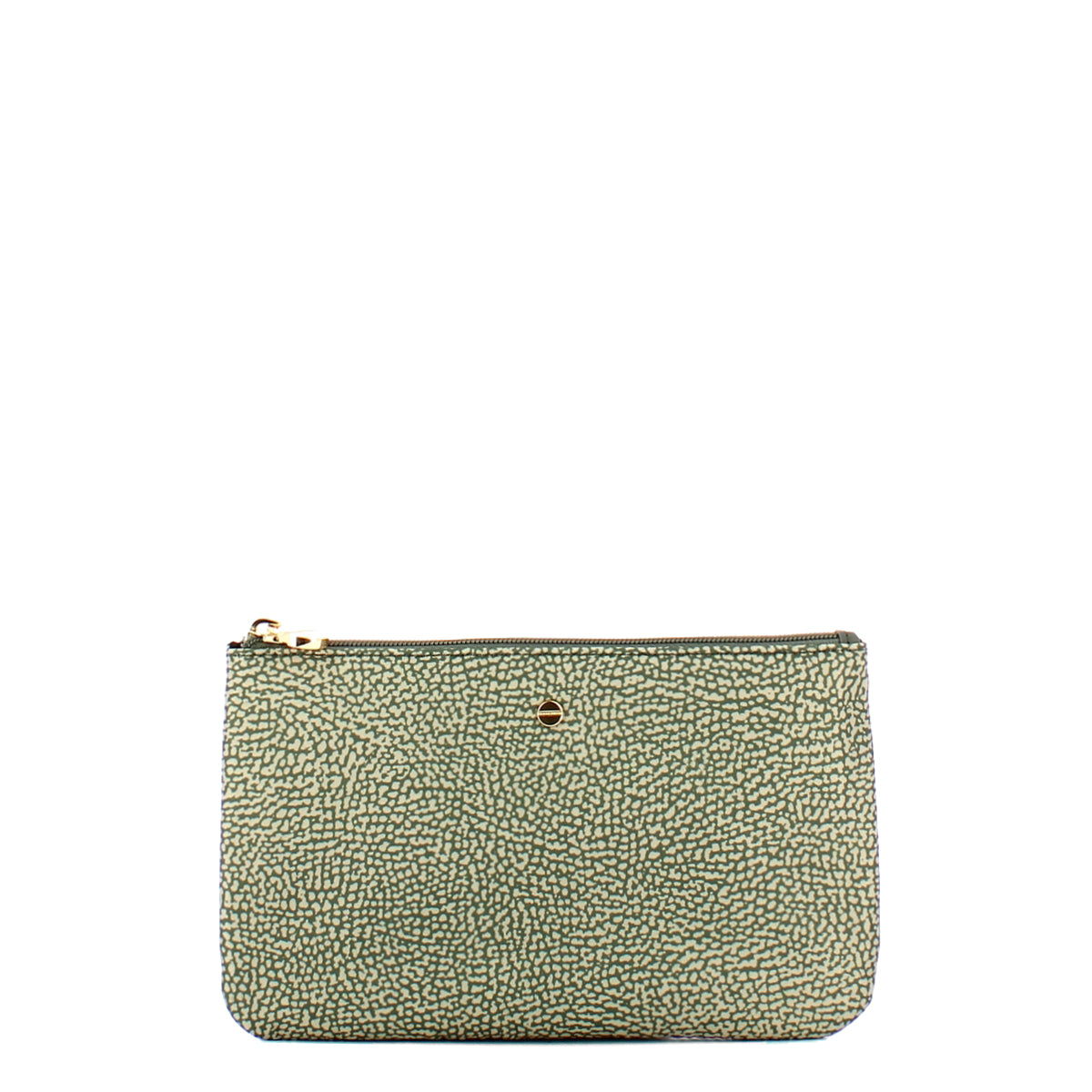 Borbonese - Clay Gray Pouch made of Recycled Nylon - 930118I15 - CLAY/GREY