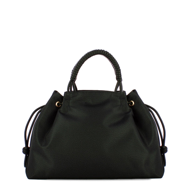 Borbonese - Borsa a mano Horseback Large Clay Grey 924864I | Italystation.com Shop Now at italystation.com