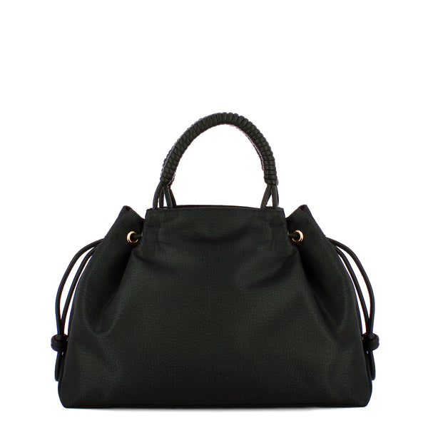 Borbonese - Borsa a mano Horseback Large Clay Grey 924864I | Italystation.com Shop Now at italystation.com