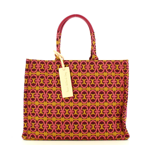 Coccinelle - Borsa a mano Never Without Monogram Large Multicolor Pulp Pink Garnet Red - MBD180201 - MUL.PULP/P/GARN