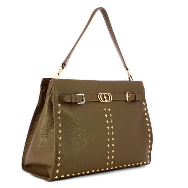 La Carrie La carrie - borsa a spalla frivolous medium mud - 132p-ta-13 | Italystation.com - Shop Now at italystation.com