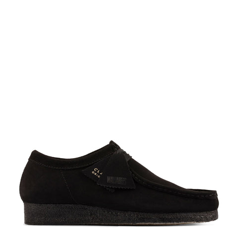 Clarks - Wallabee Black Suede Shoe - 26155519 - BLACK/SUEDE