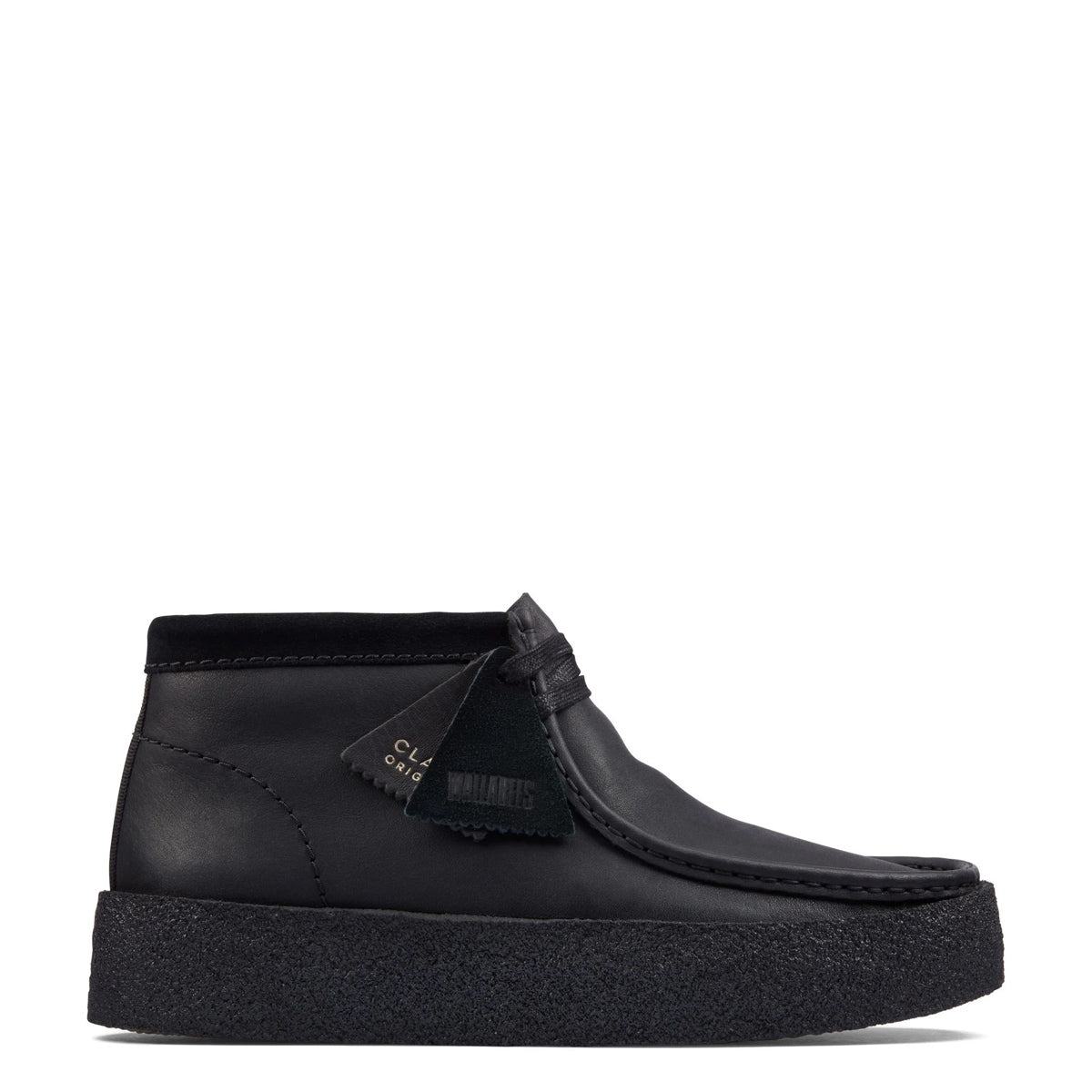 Clarks - Wallabee Cup Bt Black Leather Shoe - 26163169 - BLACK/LEATHER