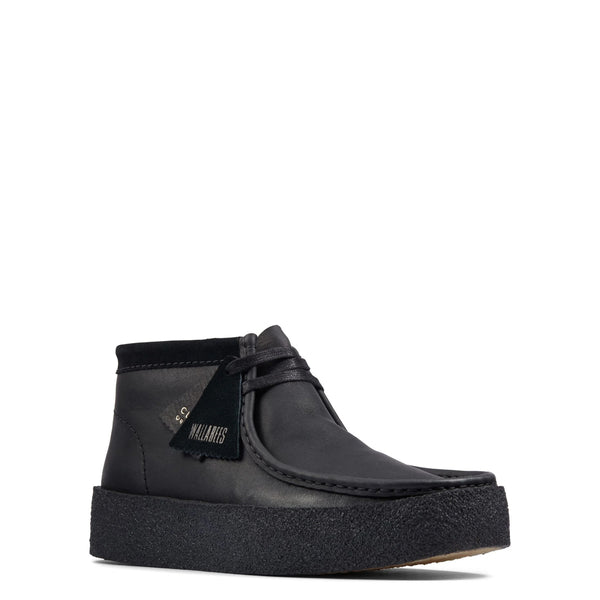 Clarks - Wallabee Cup Bt Black Leather Shoe - 26163169 - BLACK/LEATHER