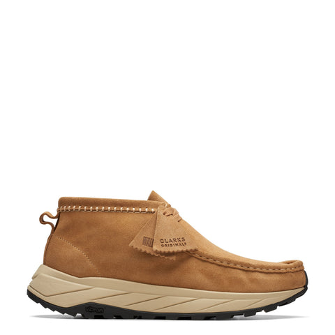 Clarks - Wallabee Eden Dark Sand Suede Shoe - 26173319 - DARK/SAND/SUEDE