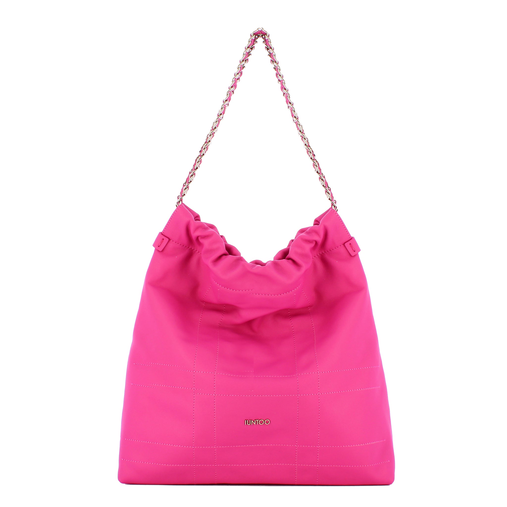 Iuntoo - borsa a spalla grande magnetica fuxia - 114001 - fuxia | Italystation.com - Shop Now at italystation.com