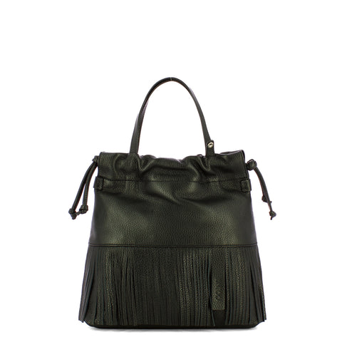 Iuntoo - suadente nero small handbag - 114013 - nero | Italystation.com - Shop Now at italystation.com