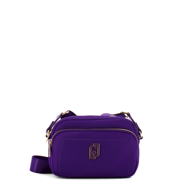 Liu jo - borsa a tracolla ecosostenibile in nylon ultra violet - af3109t4559 - ultra/violet | Italystation.com