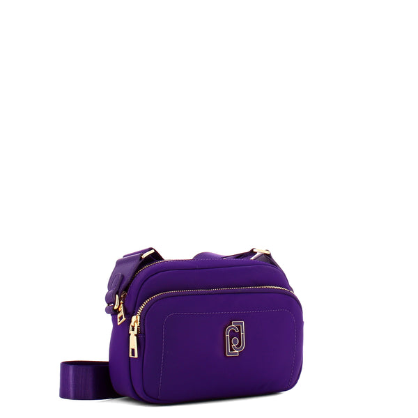 Liu jo - borsa a tracolla ecosostenibile in nylon ultra violet - af3109t4559 - ultra/violet | Italystation.com