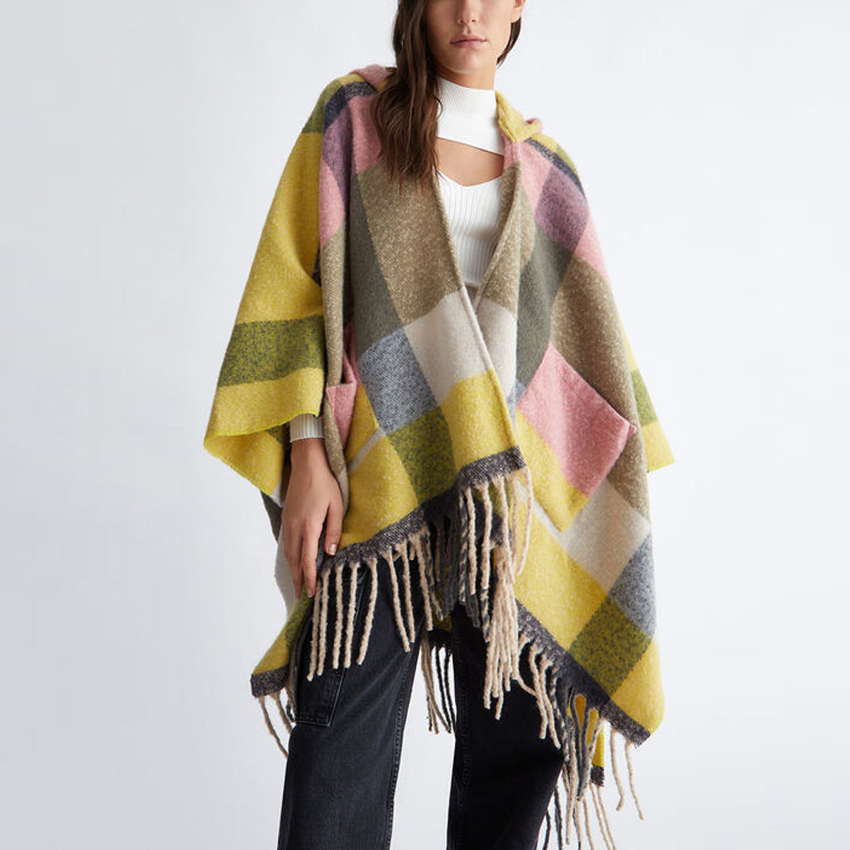 Liu Jo - Poncho Check Multicolor - 2F3108T0300 - MULTICOLOR