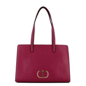 Twin Set - Borsa a spalla con Oval T Rasberry Radiance 232T | Italystation.com Shop Now at italystation.com
