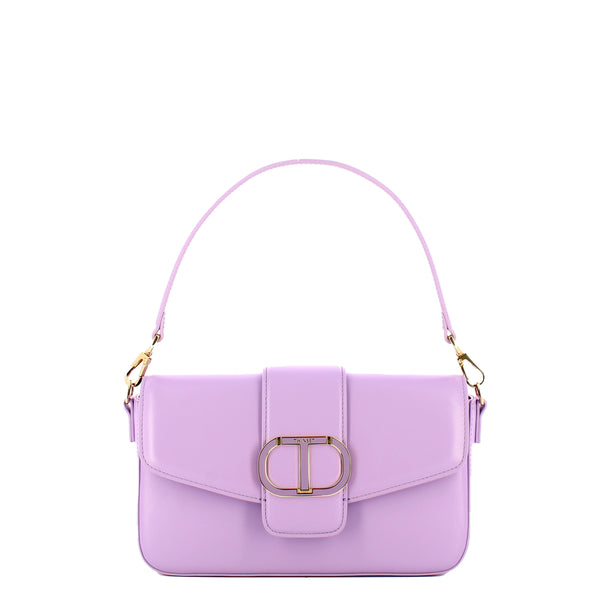 Twin Set Twin set - borsa a mano amie in pelle lavendula - 232tb7440 - | Italystation.com - Shop Now at italystation.com