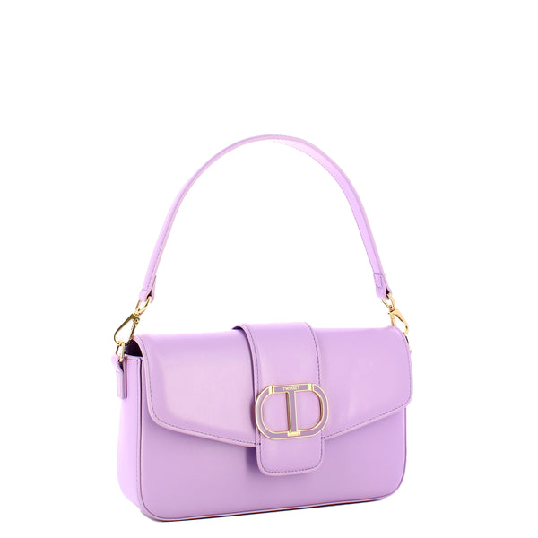 Twin Set Twin set - borsa a mano amie in pelle lavendula - 232tb7440 - | Italystation.com - Shop Now at italystation.com