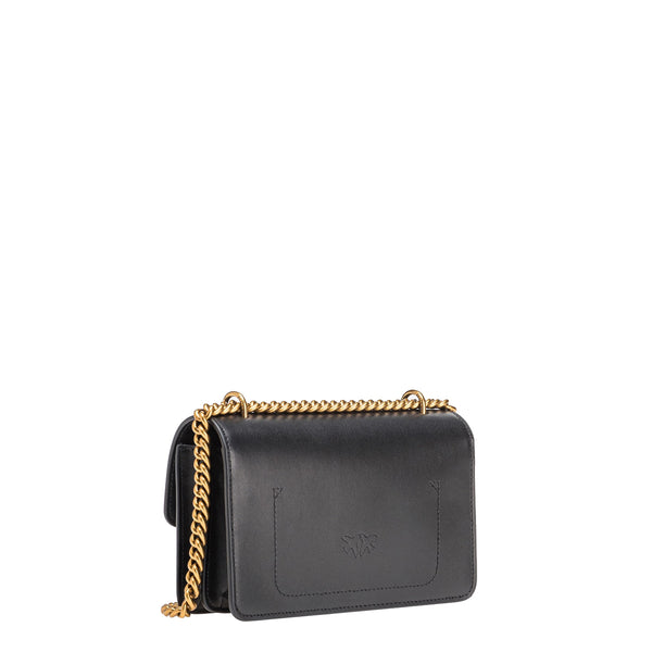 Pinko - Love One Simply Nero Antique Gold Mini Crossbody Bag - 100074A0F1 - NERO-ANTIQUE/GOLD