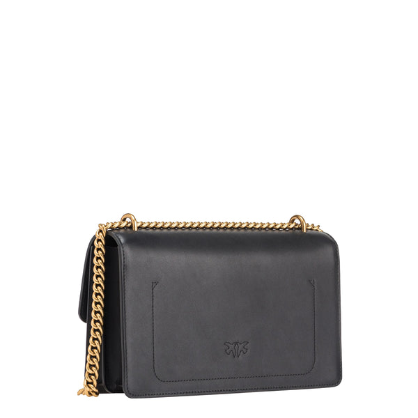 Pinko - borsa a tracolla love one classic nero antique gold - 10 | Italystation.com - Shop Now at italystation.com