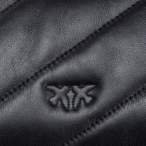 Pinko - mini borsa a tracolla love puff maxi quilt nero antique  | Italystation.com - Shop Now at italystation.com