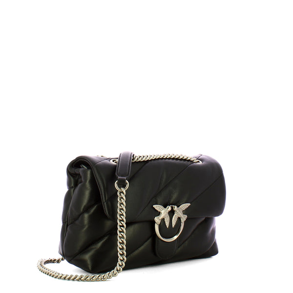 Pinko - borsa a tracolla love puff nero old silver - 100038a0f2  | Italystation.com - Shop Now at italystation.com