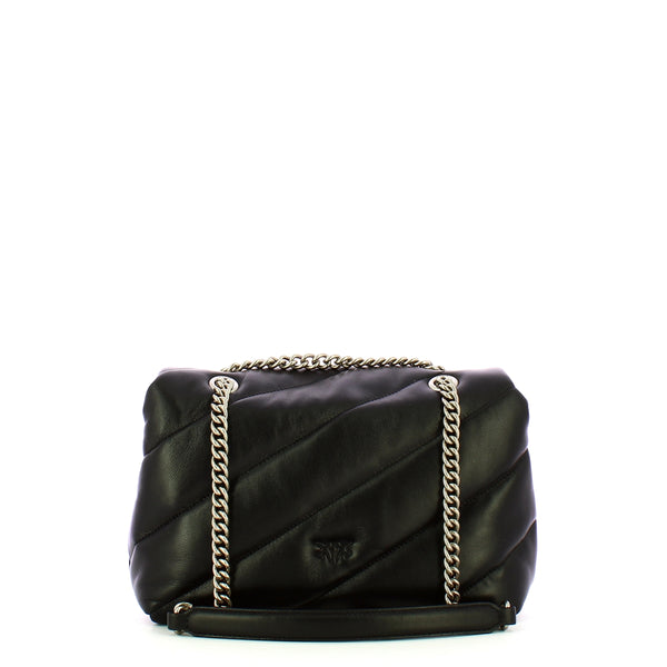 Pinko - borsa a tracolla love puff nero old silver - 100038a0f2  | Italystation.com - Shop Now at italystation.com
