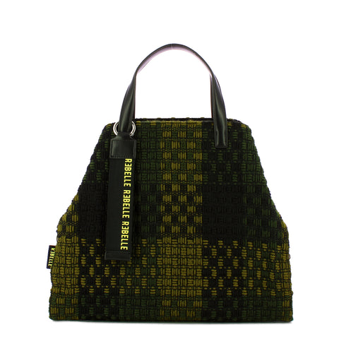 Rebelle - Borsa a spalla Ashanti Checked Wire Olive - 1WRE84TX0160 - OLIVE