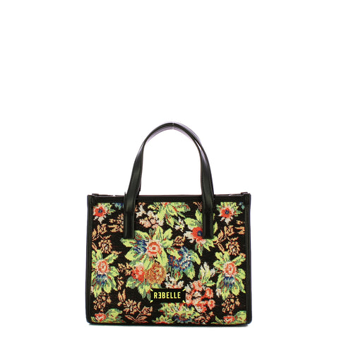 Rebelle - Borsa a mano Peonia Flowery Small Black - 1WR215TX0161 - BLACK