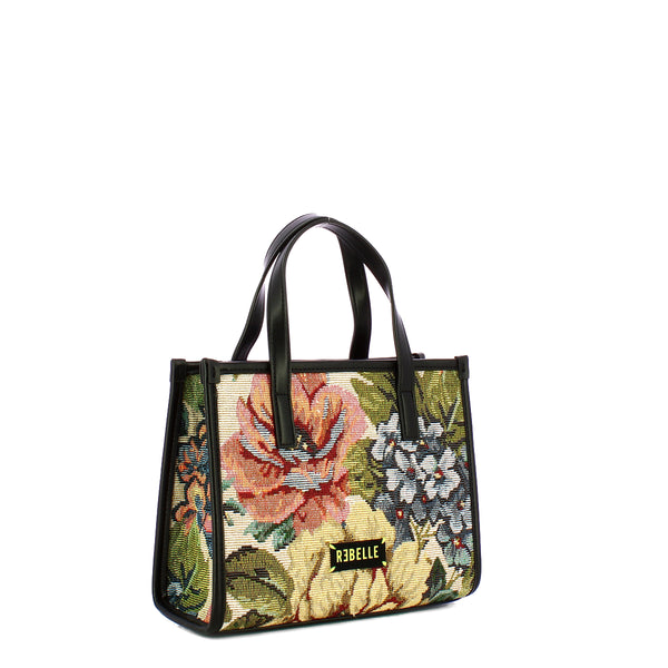 Rebelle - borsa a mano peonia flowery small of white - 1wr215t | Italystation.com - Shop Now at italystation.com