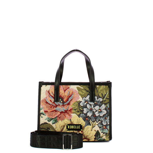 Rebelle - borsa a mano peonia flowery small of white - 1wr215t | Italystation.com - Shop Now at italystation.com