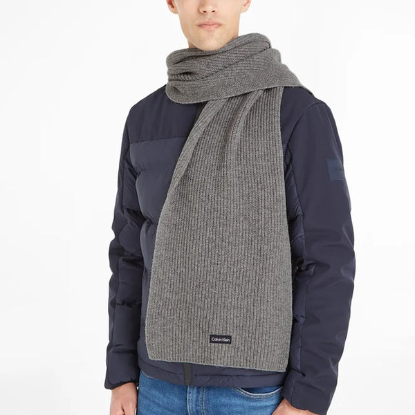 Calvin Klein - Sciarpa in misto lana Grey - K50K510995 - GREY