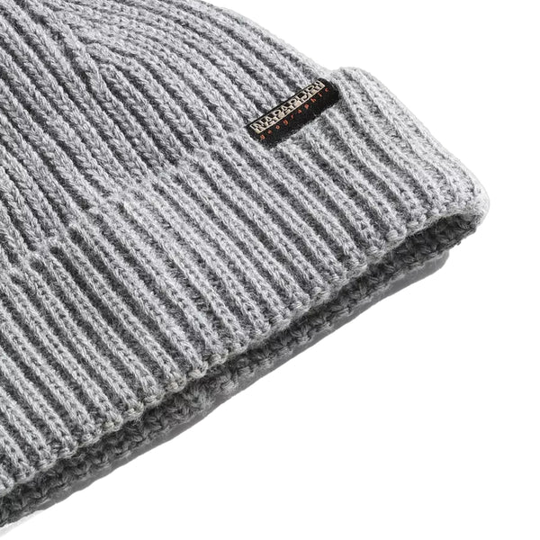 Napapijri - Foli Dark Grey Melange Beanie - NP0A4GK8 - DARK/GREY/MEL