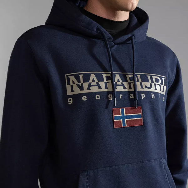 Napapijri - Ayas Winter Blue Marine Hoodie - NP0A4GJA - BLU/MARINE