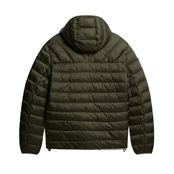 Napapijri - Aerons Green Depths Puffer Jacket with hood - NP0A4GJO - GREEN/DEPTHS