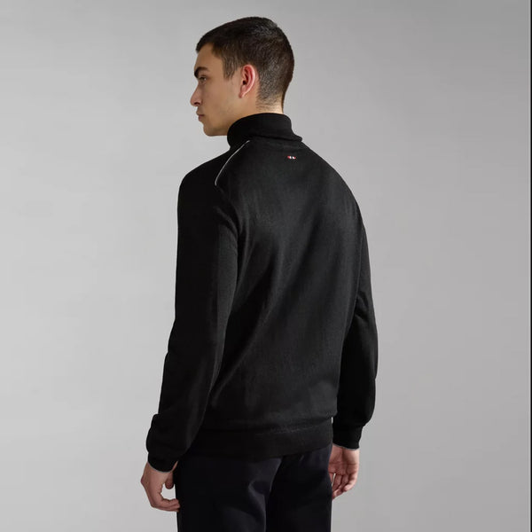 Napapijri - Damavand Black Turtleneck Jumper - NP0A4GJT - BLACK