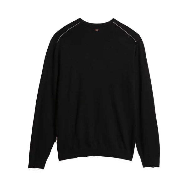 Napapijri - Damavand Black Crew Neck Jumper - NP0A4GJU - BLACK